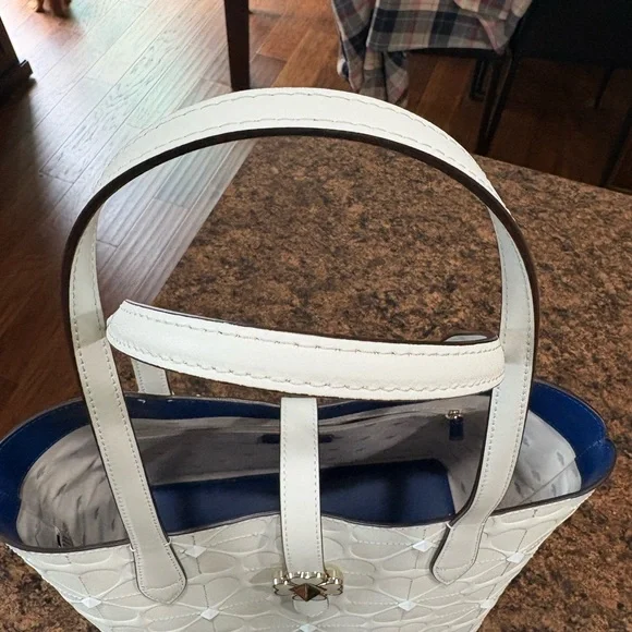 EUC Kate Spade white tote - Picture 4 of 16
